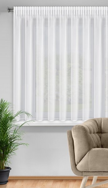 ZÁCLONA NA PÁSCE DALIA 350X150 CM BÍLÁ BX