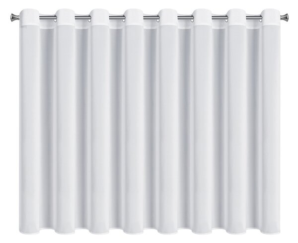 ZÁCLONA NA KROUŽCÍCH DALIA 350X150 CM BÍLÁ