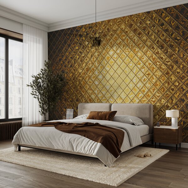 Fototapeta Světelný kovový geometrický vzor, 3D fototapety, Populární fototapety, u23326 - Tapeko.co.cz