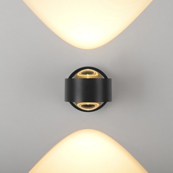 Schöner Wohnen 19331-18 - LED Nástěnné svítidlo CHIA 2xLED/2W/230V černá