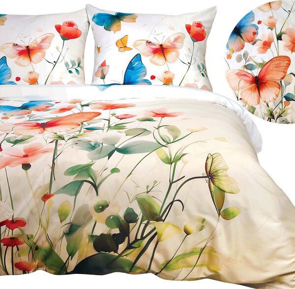SATÉNOVÉ POVLEČENÍ SATYNLOVE PREMIUM 160X200 CM, 2KS 70X80 CM VZOROVANÉ