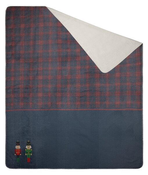 VÁNOČNÍ DEKA PETER 200X220 CM VZOROVANÁ