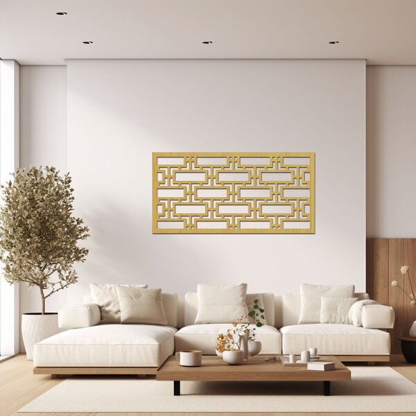 Dřevěný dekorační panel LINES | Rozměry (cm): 20x40 | Zvolte barvu dekoru: Černá