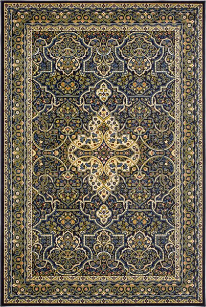 Agnella kusový koberec Standard Laurus granátový modrý Rozměr: 60x120 cm