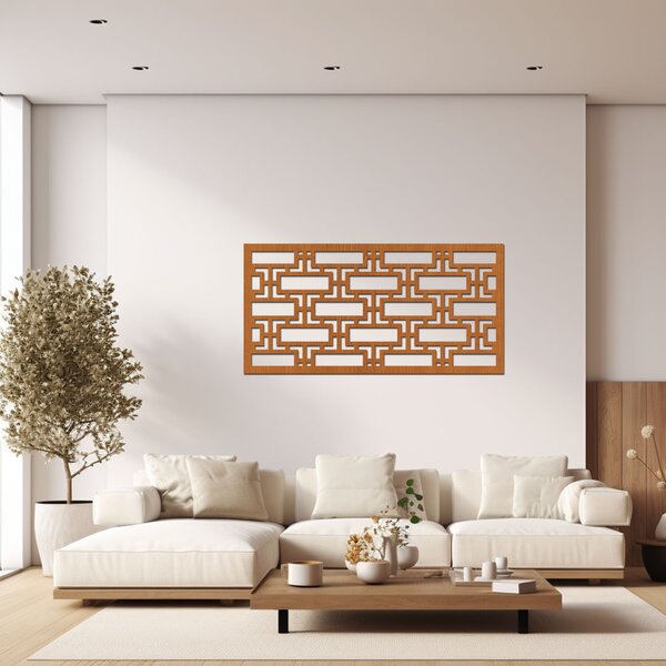 Dřevěný dekorační panel LINES | Rozměry (cm): 20x40 | Zvolte barvu dekoru: Černá