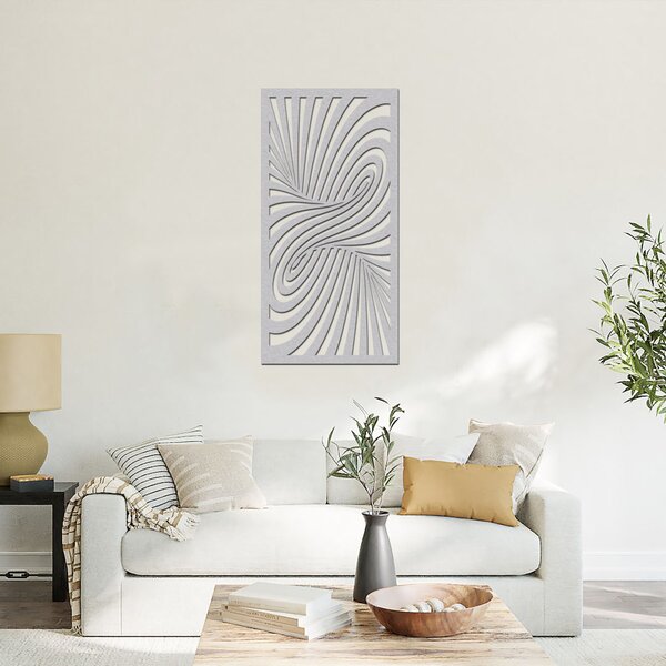 Dřevěná samolepka na zeď WORM HOLE | Rozměry (cm): 20x40 | Zvolte barvu dekoru: Ořech
