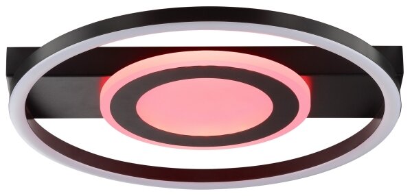 Brilliant -LED RGBW Stm stropsvítidlo MAUREEN LED/20W/230V 3000-6500K černá+ DO