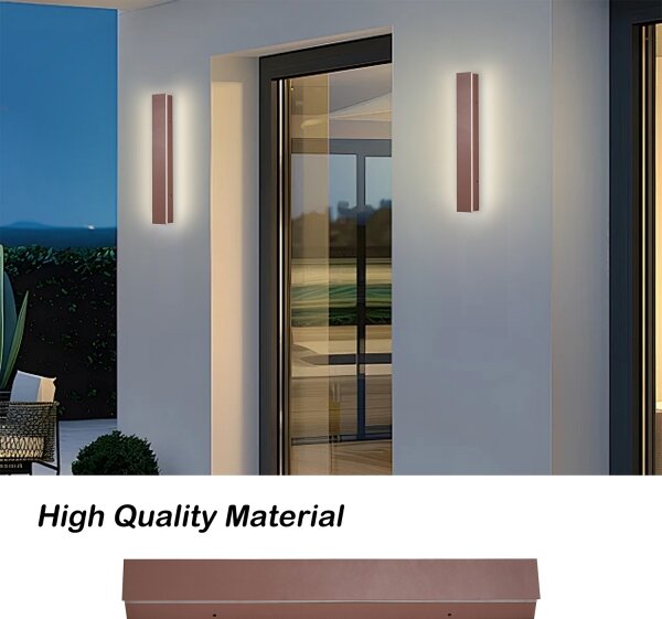 Brilagi - LED Venk. nást. svít. LINEAR LED/8W/230V 3000K IP65 30 cm hnědá CRI 90