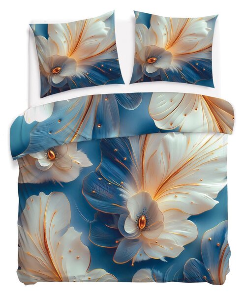 SATÉNOVÉ POVLEČENÍ SATYNLOVE PREMIUM 160X200 CM, 2KS 70X80 CM VZOROVANÉ