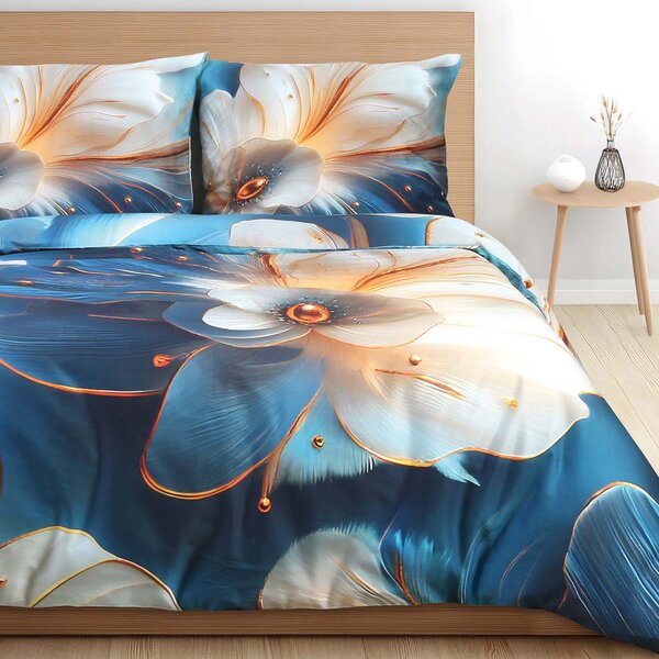 SATÉNOVÉ POVLEČENÍ SATYNLOVE PREMIUM 160X200 CM, 2KS 70X80 CM VZOROVANÉ