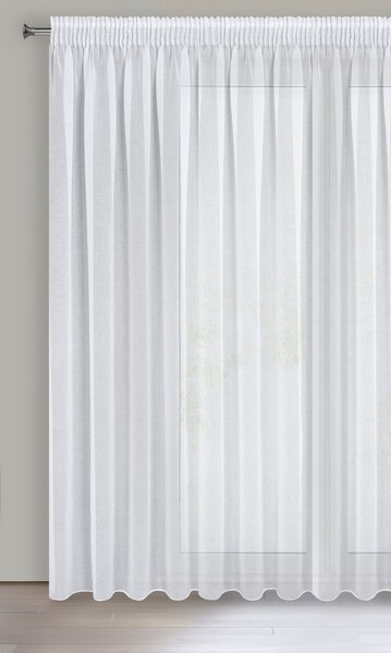 ZÁCLONA NA PÁSCE ELPIDIA 350X250 CM BÍLÁ