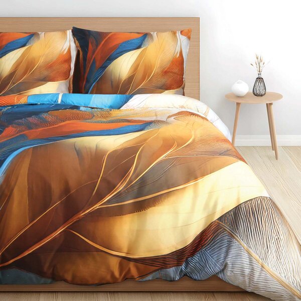 SATÉNOVÉ POVLEČENÍ SATYNLOVE PREMIUM 180X200 CM, 2KS 70X80 CM LISTY