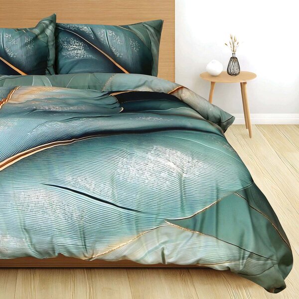 SATÉNOVÉ POVLEČENÍ SATYNLOVE PREMIUM 160X200 CM, 2 KS 70X80 CM LISTY