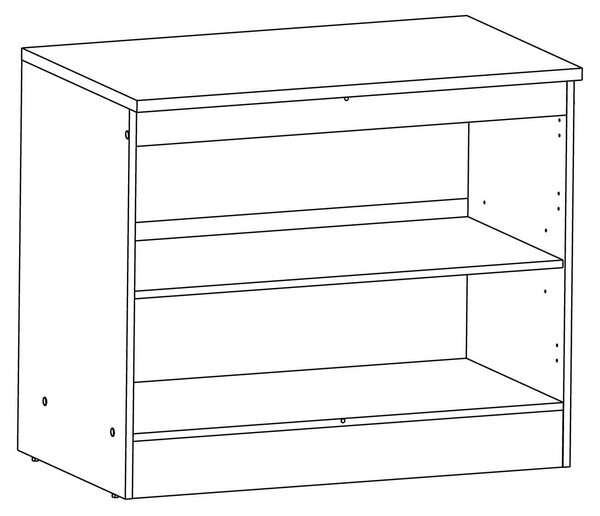 Kuchyňská spodní skříňka Demeyere s pracovní deskou a 2 dvířky, model "Origan", výška 85 cm