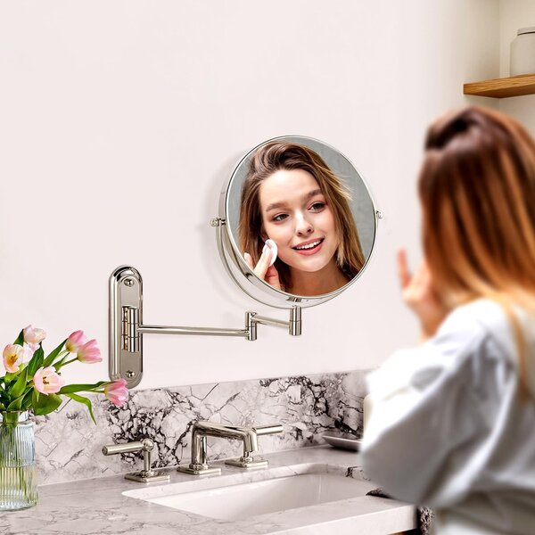 Zrcadlo na make-up s možností zvětšení 1x/15x