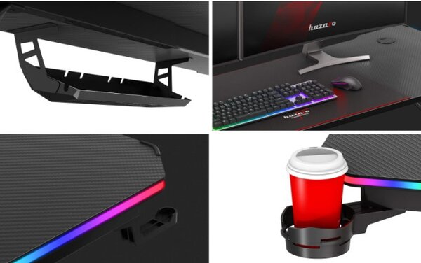 Herní stůl Hero 4.8 RGB černý