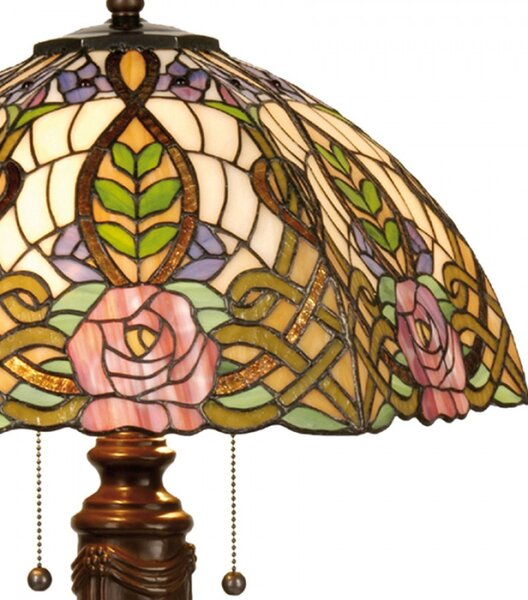 Stolní lampa Tiffany Rose – 47x61 cm