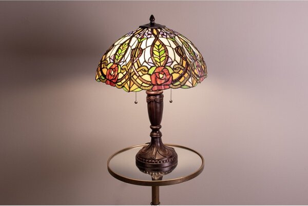 Stolní lampa Tiffany Rose – 47x61 cm