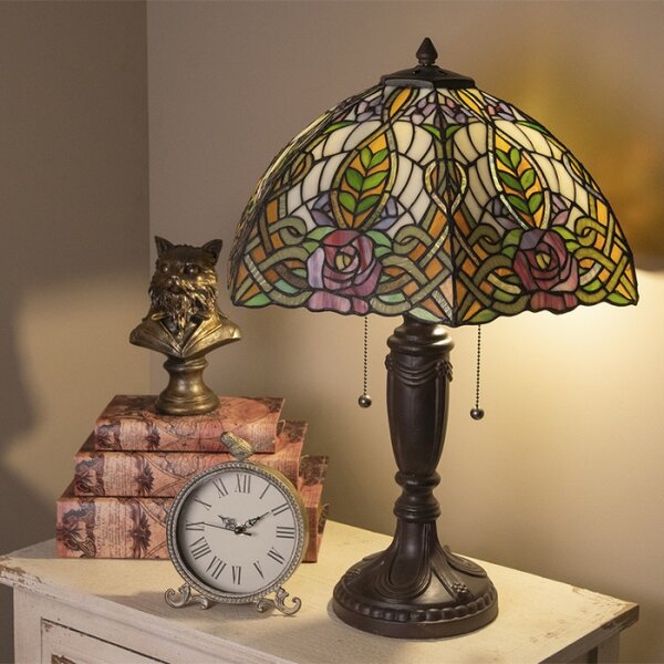 Stolní lampa Tiffany Rose – 47x61 cm