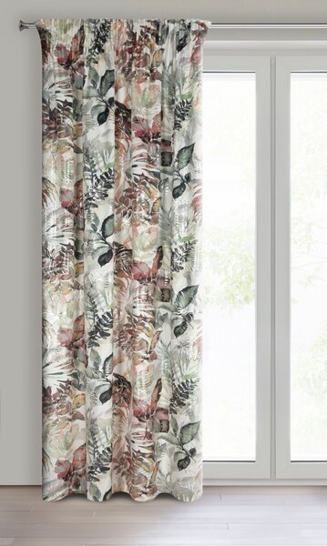 ZATEMŇOVACÍ ZÁVĚS NA PÁSCE ARINA 140X270 CM VZOROVANÁ