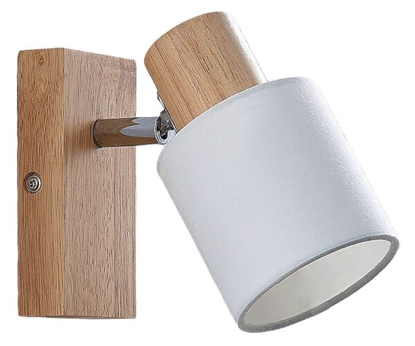 Stropní Lampa Lindby, Wanessa, stmívatelné, Dřevo, Obývací pokoj, Dřevo, Moderní