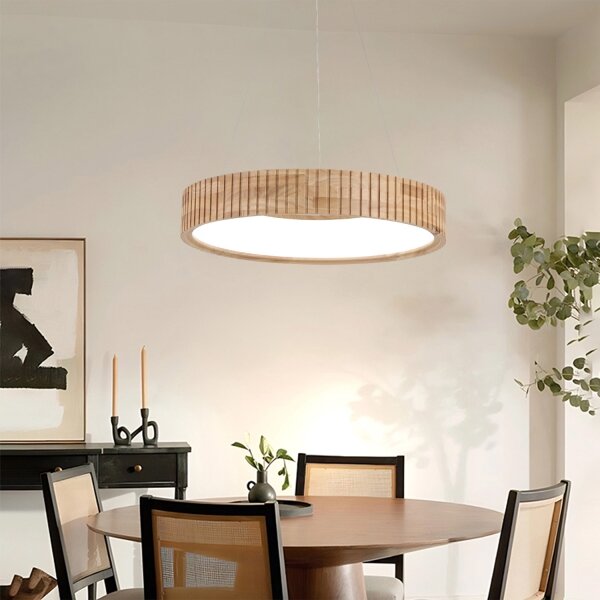 Brilagi - LED Lustr na lanku FALCON WOOD MODERN LED/30W/230V pr. 45 cm dřevo