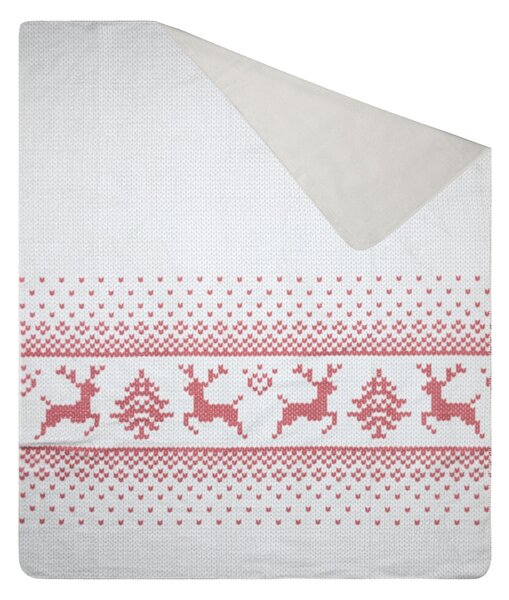 VÁNOČNÍ DEKA NOEL 200X220 CM VZOROVANÁ