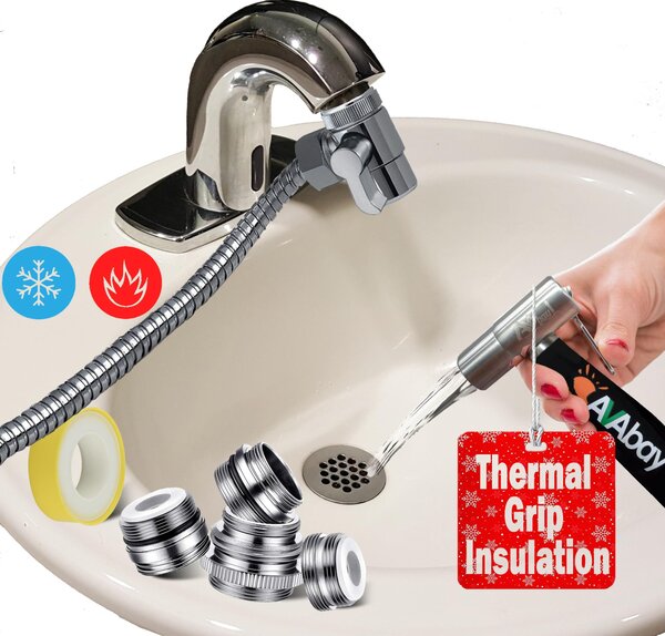 AVAbay® ruční sprcha pro toaletu, nástavec na bidet pro teplou a studenou vodu