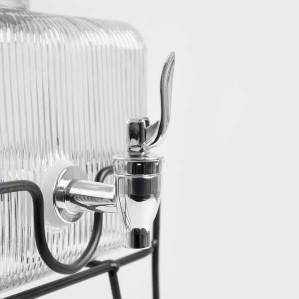 Džbán CALORE průsvitný s drážkami na stojanu 744402 3,5 l