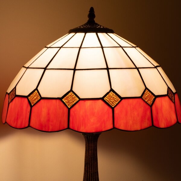 Brilagi - Tiffany vitrážová stolní lampa SIENNA 2xE27/60W/230V