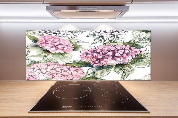 Skleněný panel do kuchynské linky Hortensie pksh-114208910
