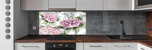 Skleněný panel do kuchynské linky Hortensie pksh-114208910