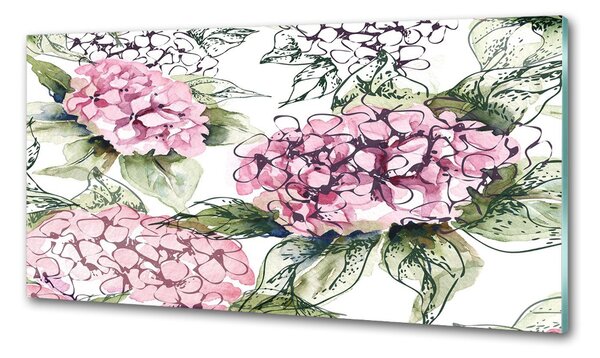 Skleněný panel do kuchynské linky Hortensie pksh-114208910