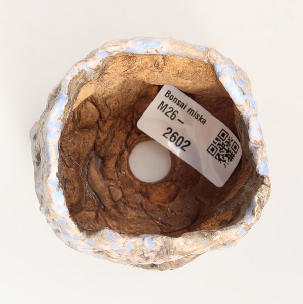 E-bonsai Keramická Skořápka 7 x 7 x 6 cm modrohnědá