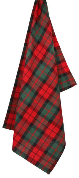 Sada kuchyňských utěrek TARTAN zelená / červená 944820