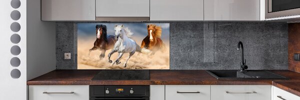 Panel do kuchyně Koně na poušti pksh-114734270