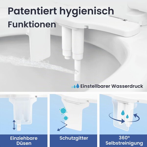 LUXE Bidet NEO 320 Plus – Moderní teplovodní bidetový sedátko pro toaletu