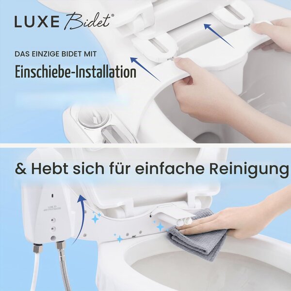 LUXE Bidet NEO 320 Plus – Moderní teplovodní bidetový sedátko pro toaletu