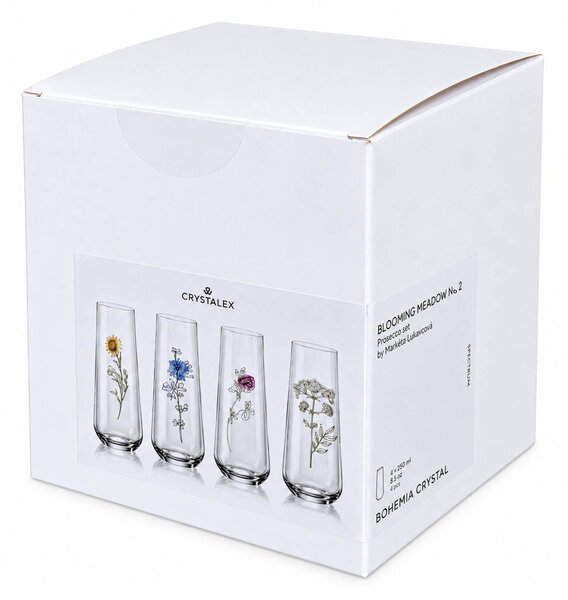Crystalex Sklenice Louka 250 ml 4 ks