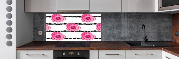 Skleněný panel do kuchyně Růže pksh-114999379