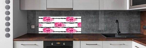 Skleněný panel do kuchyně Růže pksh-114999379