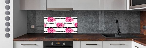Skleněný panel do kuchyně Růže pksh-114999379