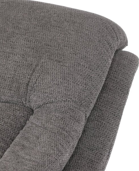 TV křeslo ZIKMUND s elektrickým polohováním — látka, šedá