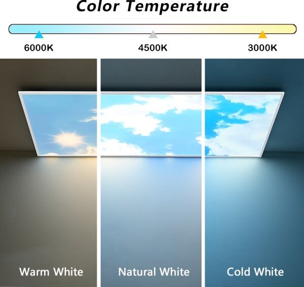 Brilagi -LED Stm. strop. svít. SLIMFRAME SKY LED/80W/230V 120x60 cm + DO