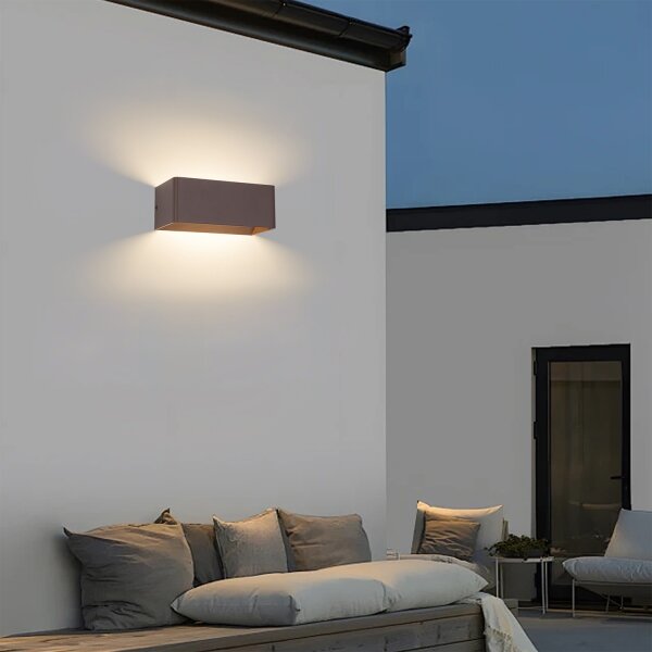 Brilagi - LED Venkovní nástěnné svítidlo DONNANI LED/7W/230V 20 cm hnědá IP44