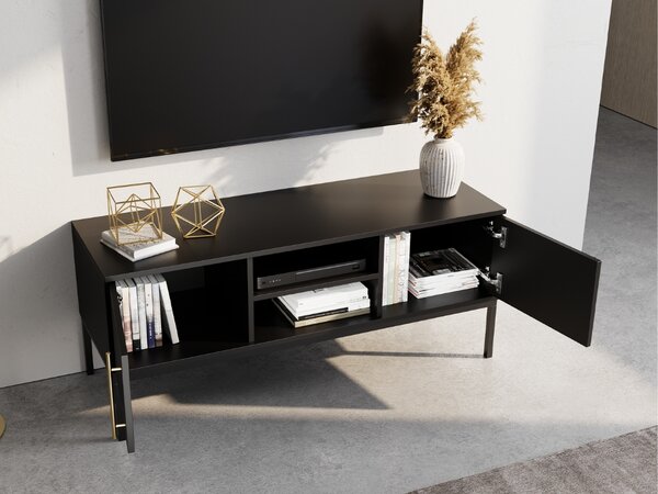 TV stolek LANZZI 120x40 cm, černý