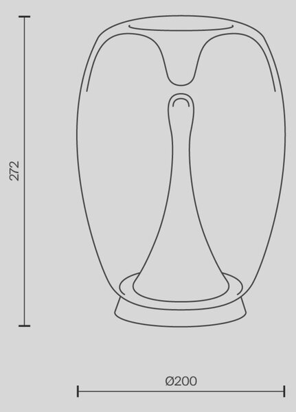 MAYTONI Stolní lampa Splash 3000K 9W MOD282TL-L15G3K