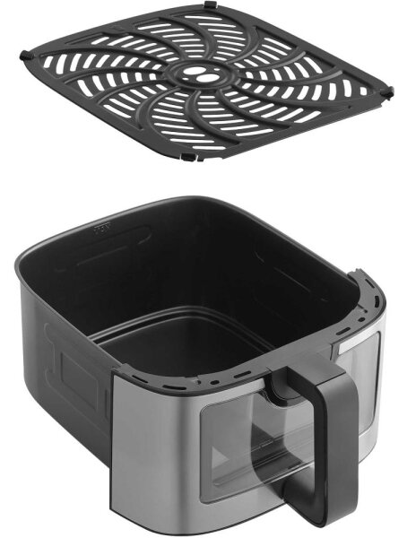 Sencor - Horkovzdušná fritéza 9 l 1700W/230V černá/matný chrom