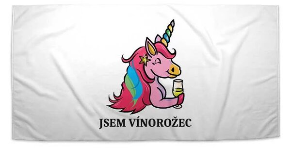 Sablio Ručník Jsem vínorožec - 30x50 cm