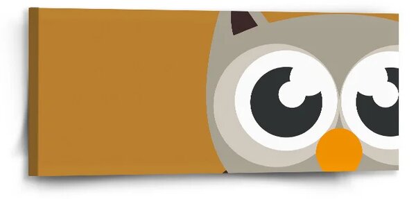 Sablio Obraz Kreslená sova - 110x50 cm